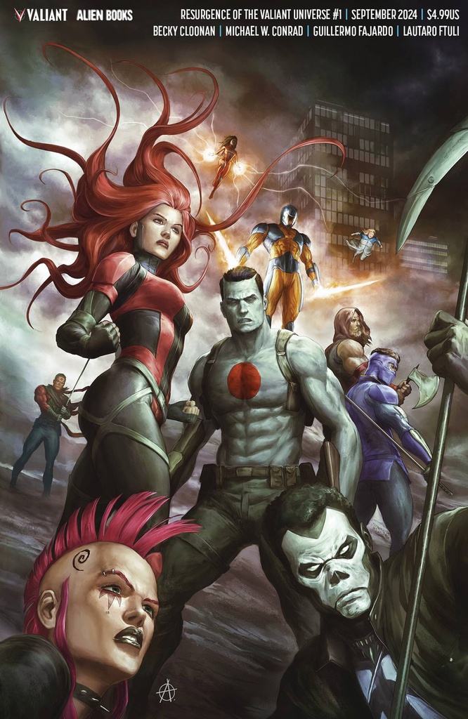 Resurgence of the Valiant Universe #1 of 4 (Cover D Agustin Alessio Virgin Variant)