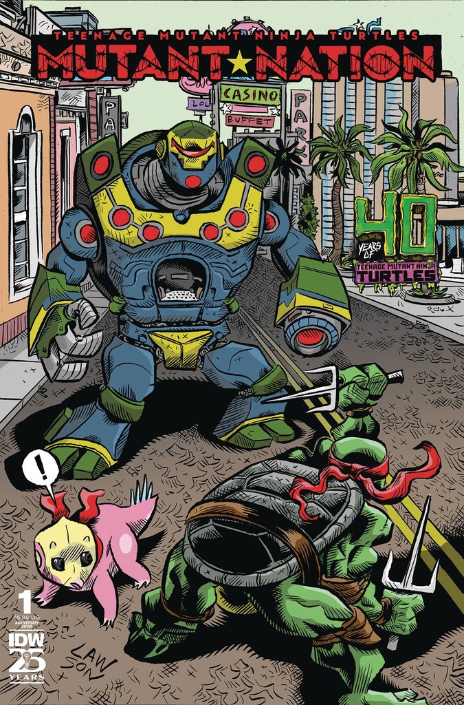 Teenage Mutant Ninja Turtles: Mutant Nation #1 (Cover D Jim Lawson 40th Anniversary Variant)