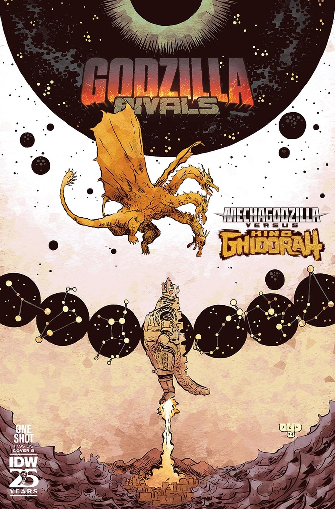 Godzilla Rivals: Mechagodzilla vs. King Ghidorah #1 (Cover B Jesse Lonergan)