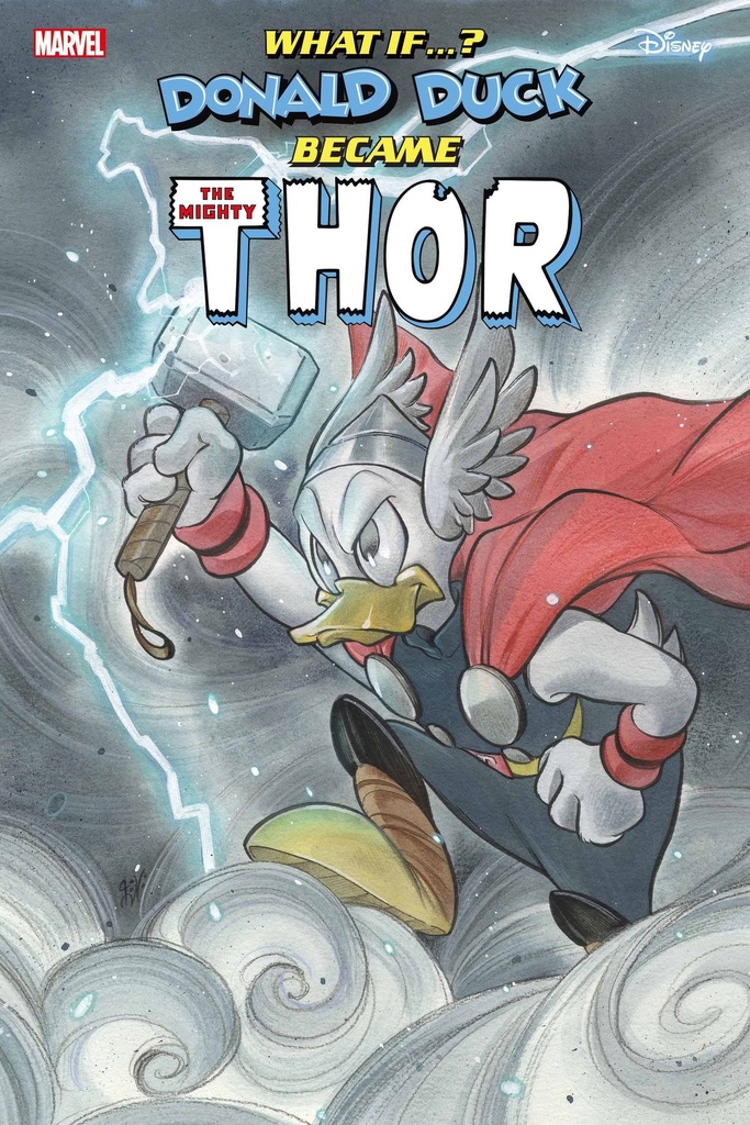 Marvel & Disney: What If…? Donald Duck Became Thor #1 (Peach Momoko Variant)