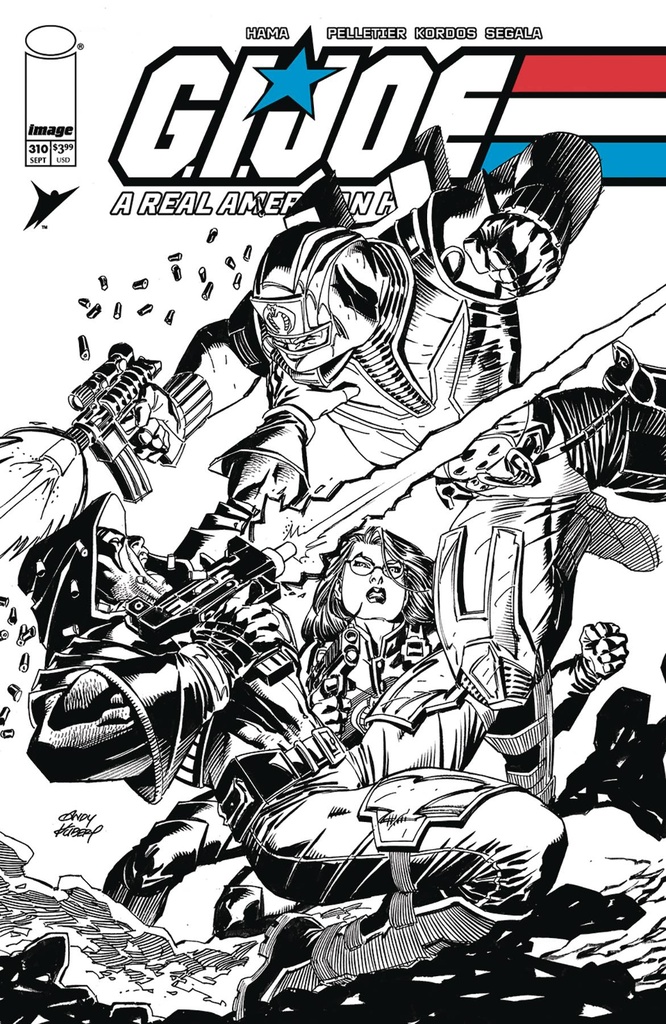 GI Joe: A Real American Hero #310 (Cover B Andy Kubert B&W Variant)