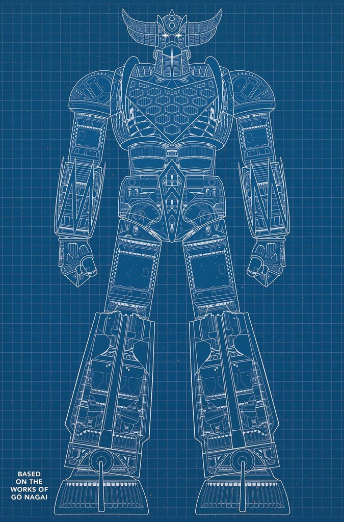 UFO Robot Grendizer #1 of 4 (Cover E Blueprint Variant)