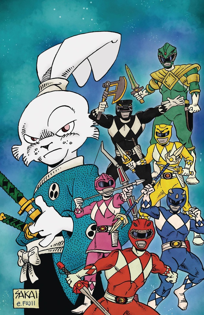 Mighty Morphin Power Rangers/Usagi Yojimbo #1 (Cover B Stan Sakai & Emi Fujii Foil Variant)