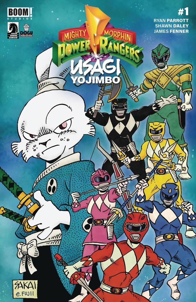 Mighty Morphin Power Rangers/Usagi Yojimbo #1 (Cover B Stan Sakai & Emi Fujii)