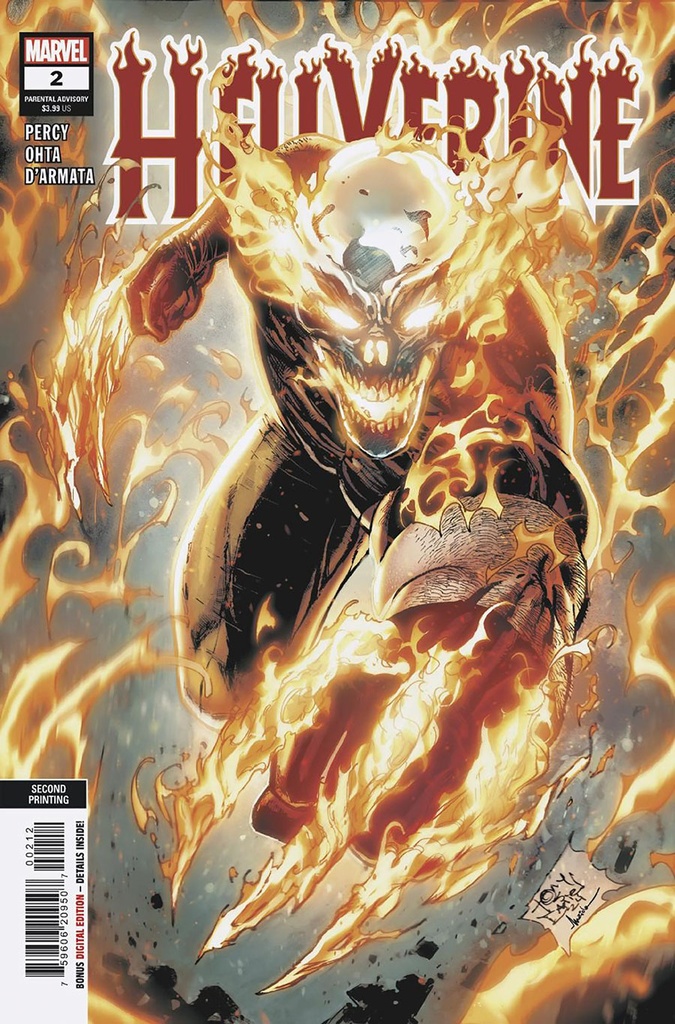 Hellverine #2 (2nd Printing Tony Daniel Variant)