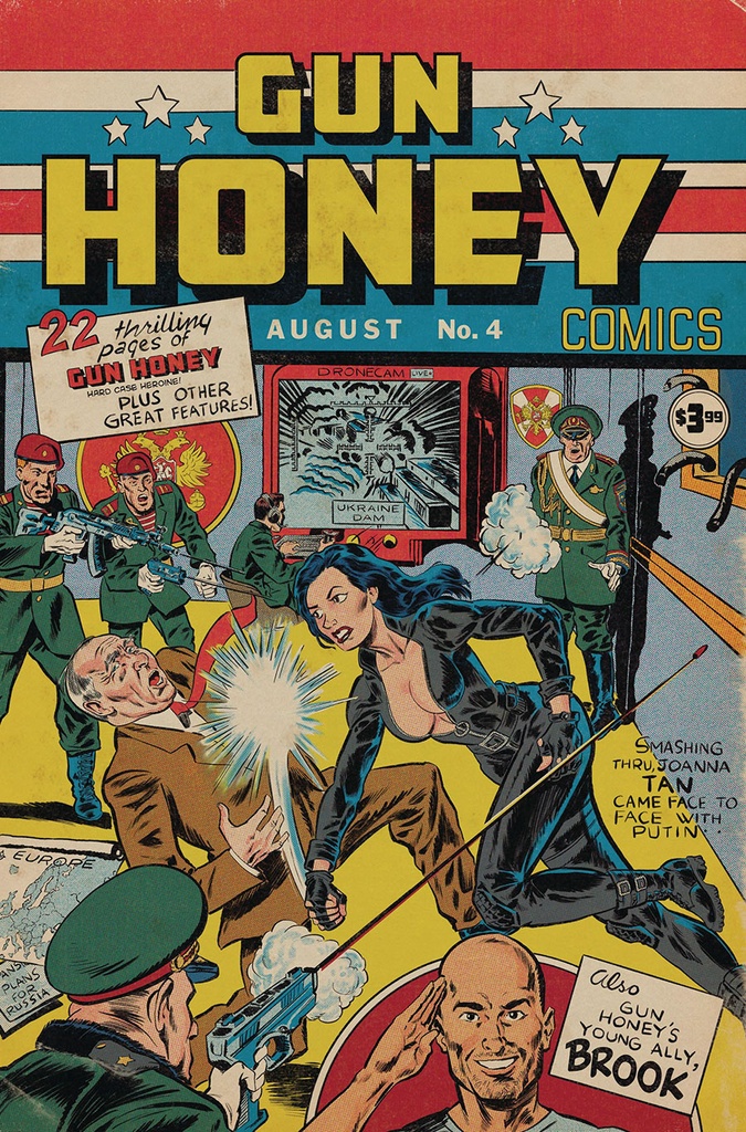 Gun Honey: Collision Course #4 (Cover J Nuno Pereira Homage Variant)