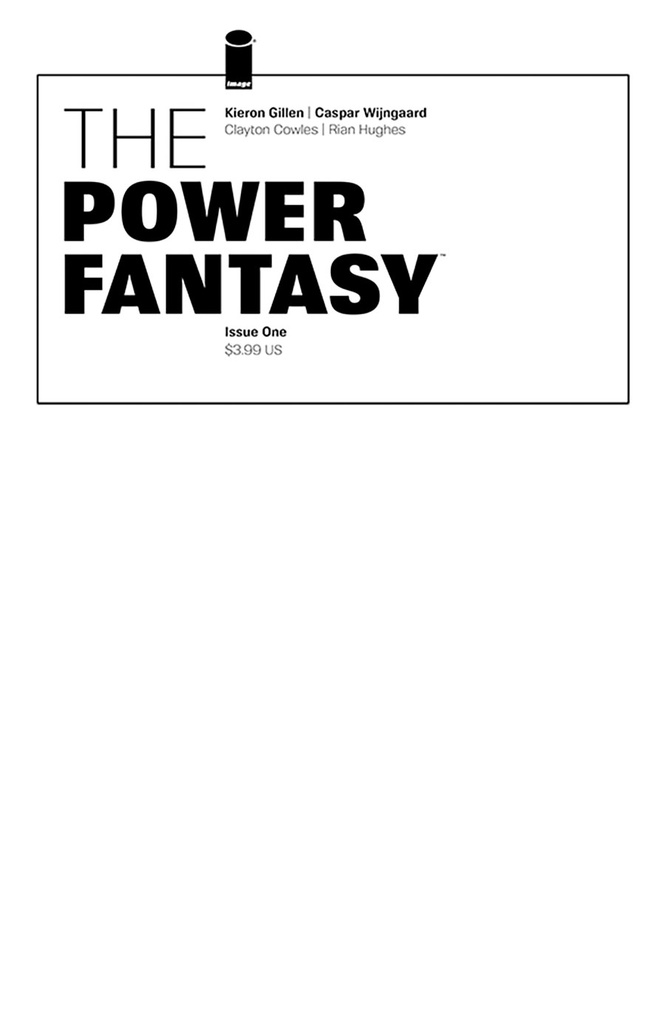 The Power Fantasy #1 (Cover E Blank Sketch Variant)