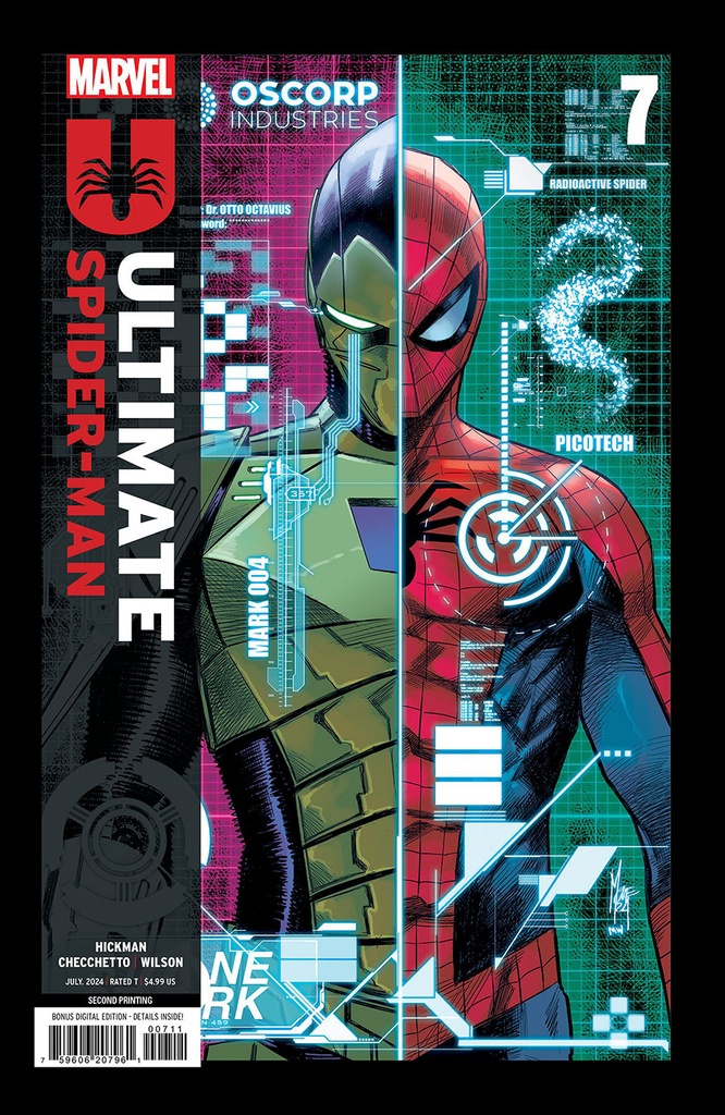 Ultimate Spider-Man #7 (2nd Printing Marco Checchetto Variant)