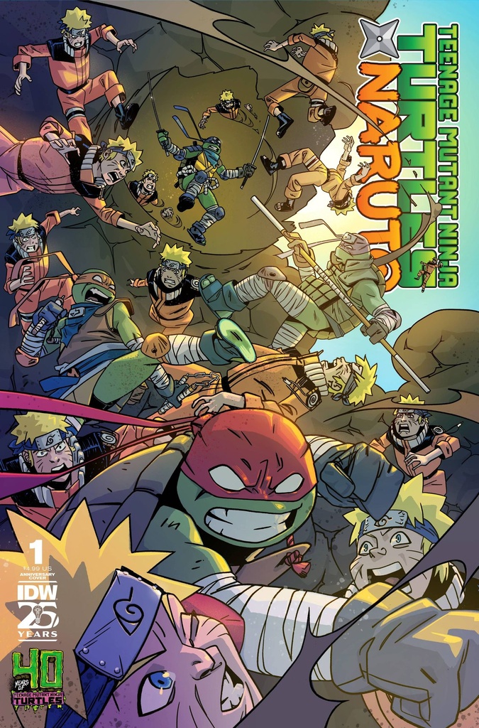 Teenage Mutant Ninja Turtles x Naruto #1 (Cover G Dan Duncan 40th Anniversary Variant)