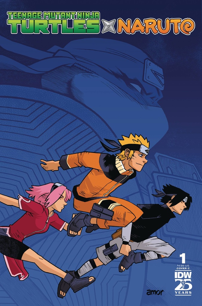 Teenage Mutant Ninja Turtles x Naruto #1 (Cover C John Amor)