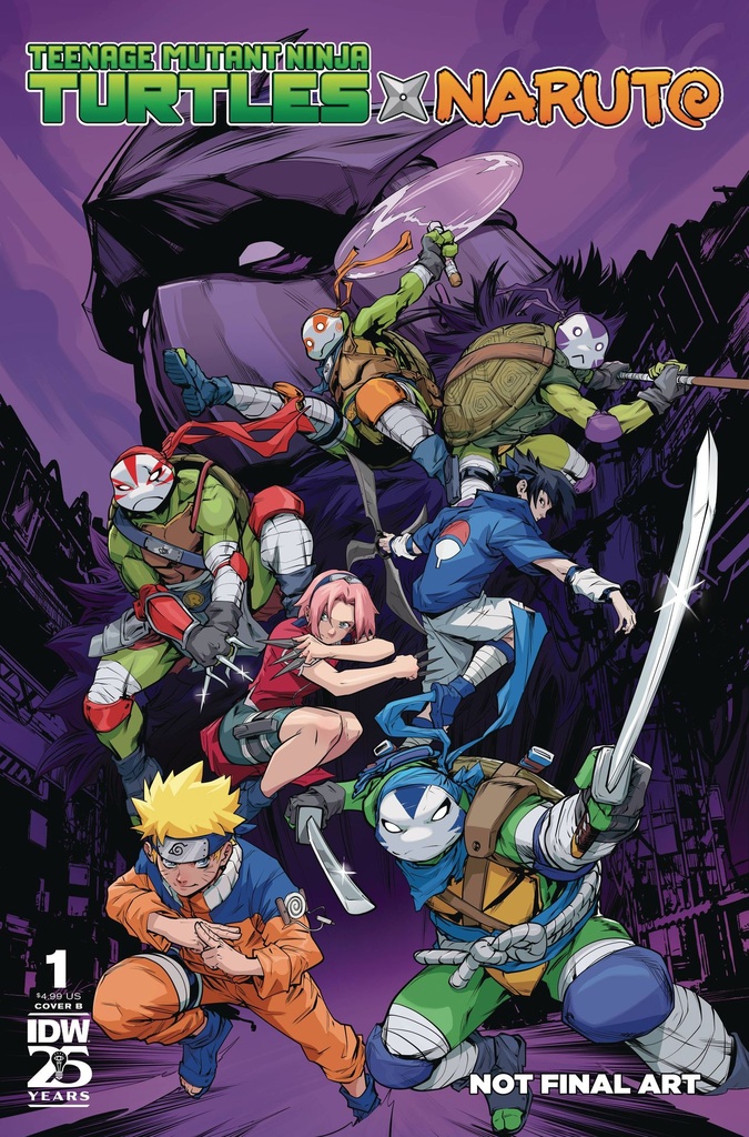 Teenage Mutant Ninja Turtles x Naruto #1 (Cover B Hendry Prasetya)