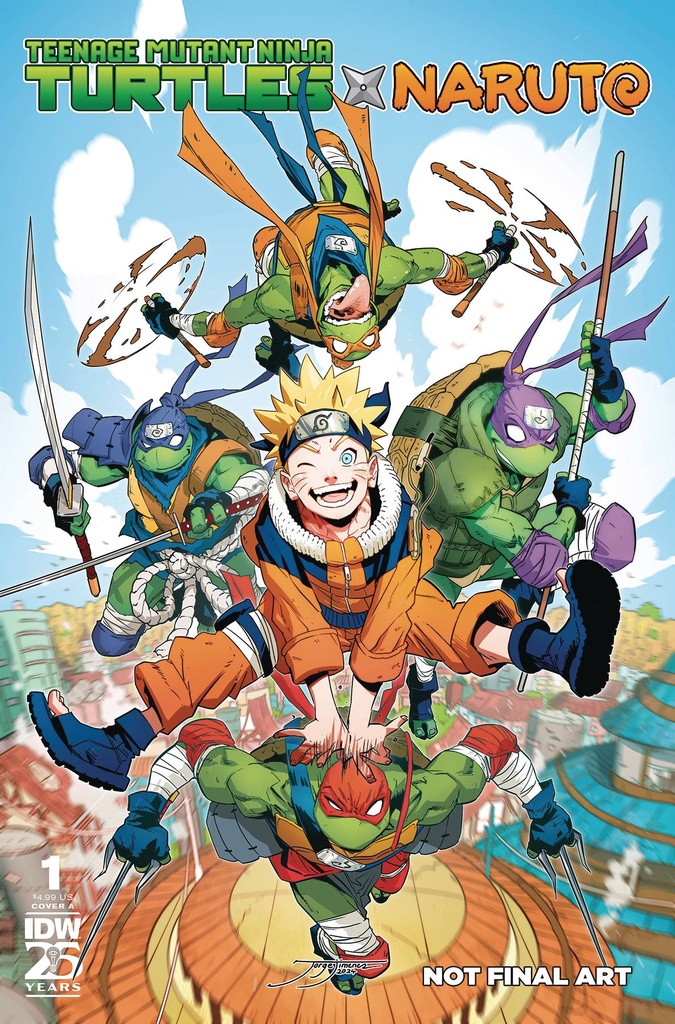 Teenage Mutant Ninja Turtles x Naruto #1 (Cover A Jorge Jimenez)