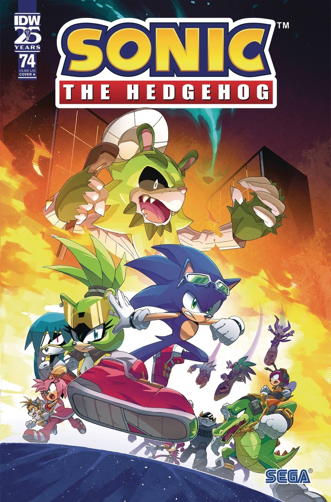 Sonic The Hedgehog #74 (Cover A Miles Arq)