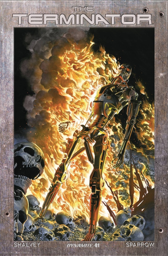 The Terminator #1 (Cover E Alex Ross Burning Earth Icon Variant)