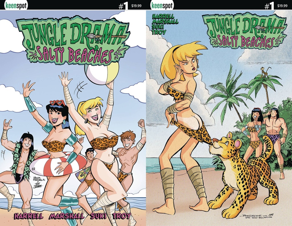 Jungle Drama: Salty Beaches #1 (Cover H Erick Marshall Holofoil Flip Variant)