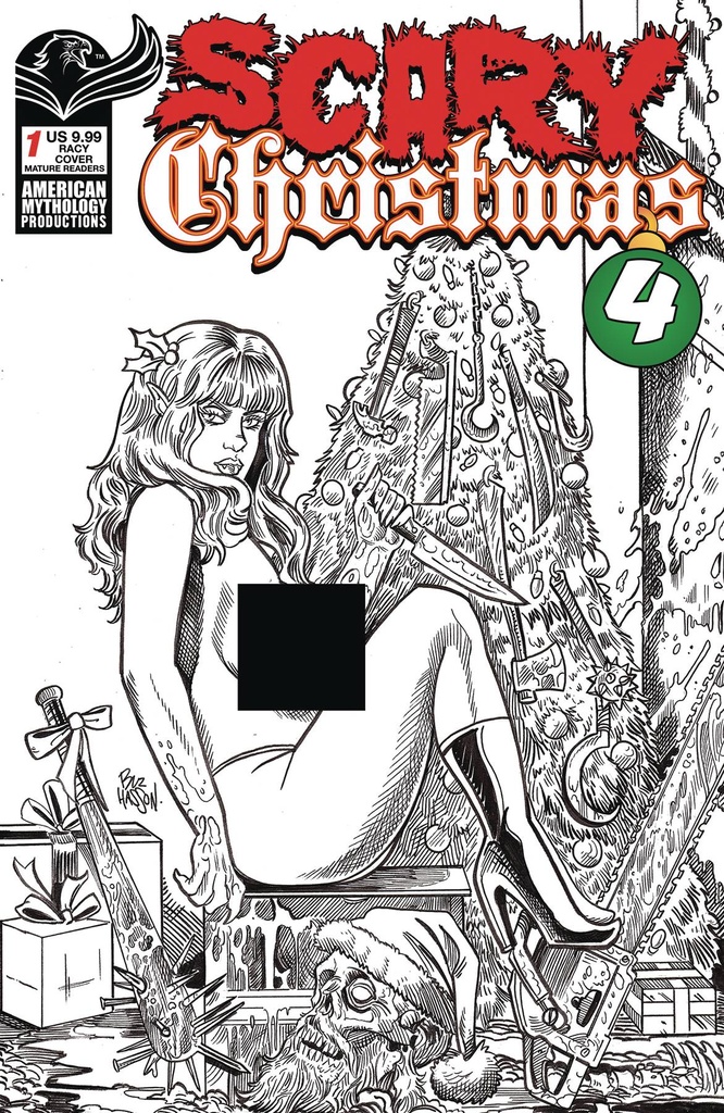 Scary Christmas IV #1 (Cover C Buz Hasson Racy Variant)