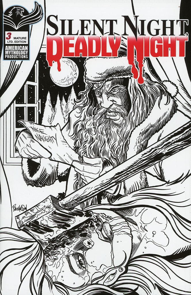 Silent Night, Deadly Night #3 (Cover D B&W Virgin Variant)