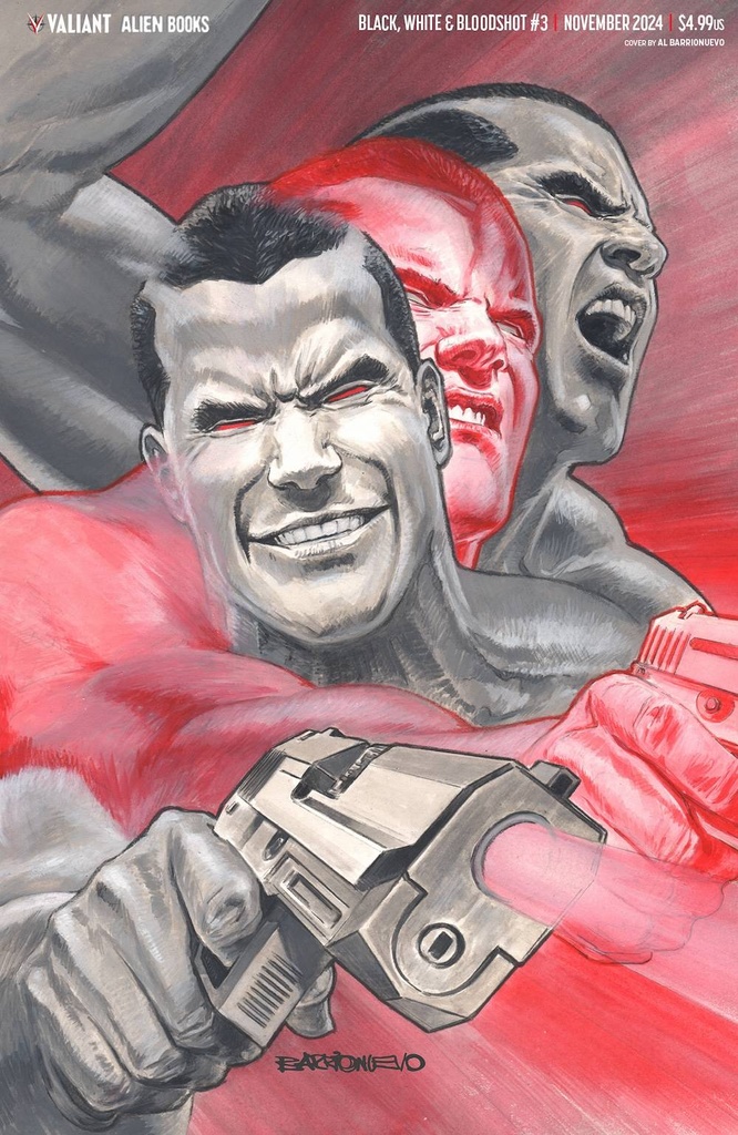 Black, White & Bloodshot #3 (Cover G Al Barrionuevo Virgin Variant)