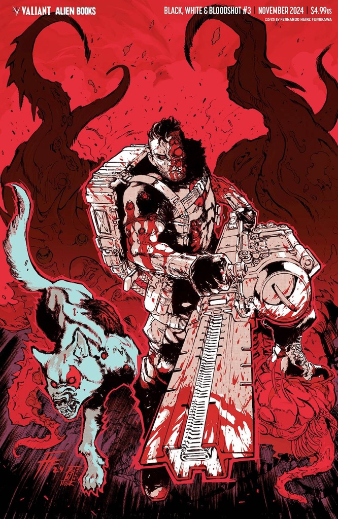 Black, White & Bloodshot #3 (Cover F Fernando Heinz Furukawa Virgin Variant)