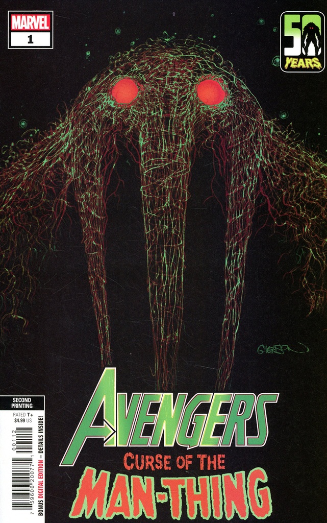 Avengers: Curse of the Man-Thing #1 (2nd Printing Gleason Webhead Variant)