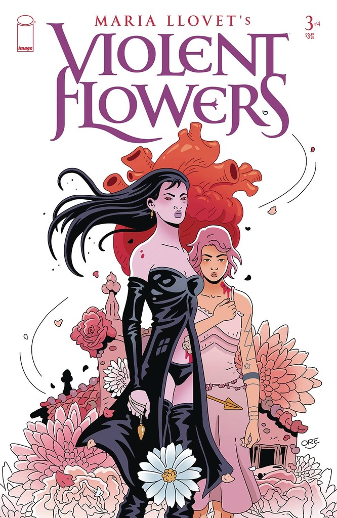 Maria Llovet's Violent Flowers #3 of 4 (Cover D Jesus Orellana)