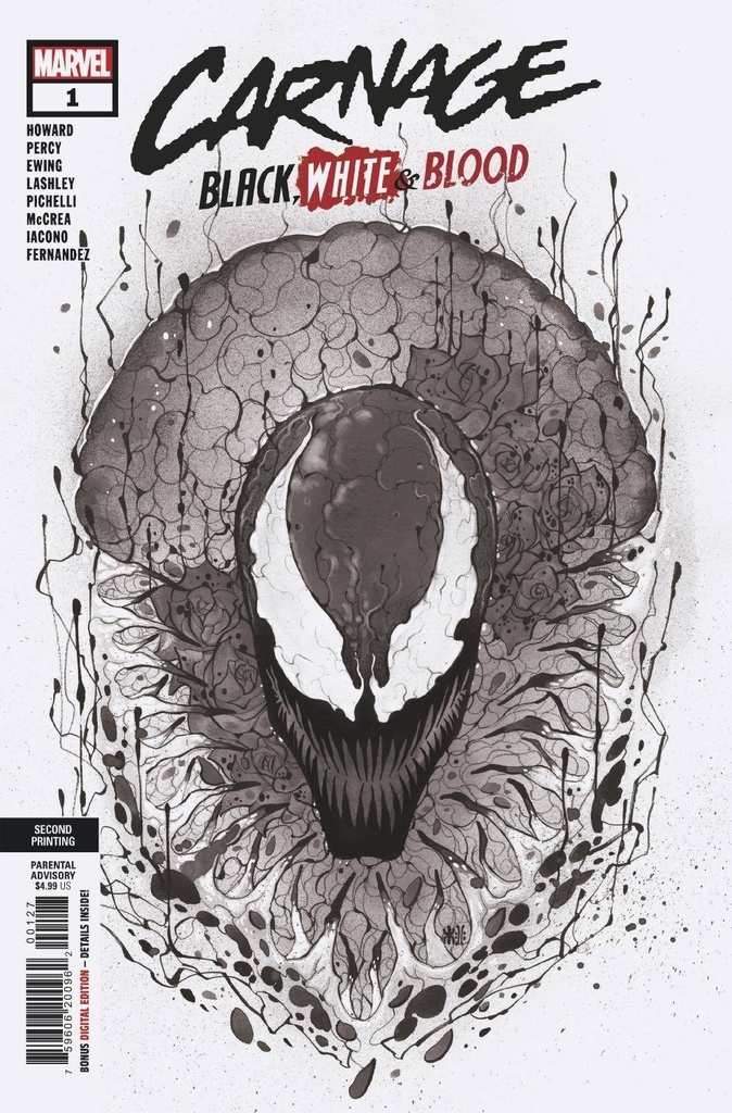 Carnage: Black White & Blood #1 of 4 (2nd Printing 1:50 Peach Momoko Variant)