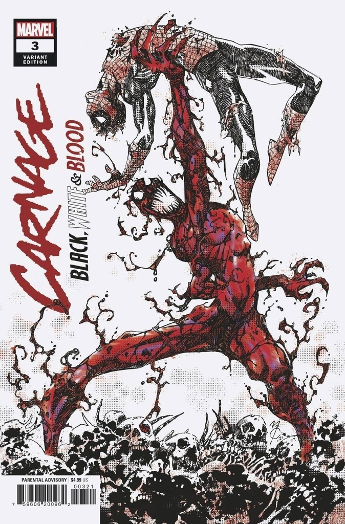 Carnage: Black White & Blood #3 of 4 (John McCrea Variant)