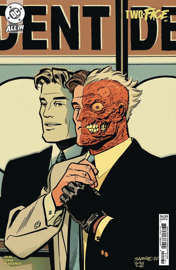 Two-Face #1 of 6 (Cover C Chris Samnee Card Stock Variant)