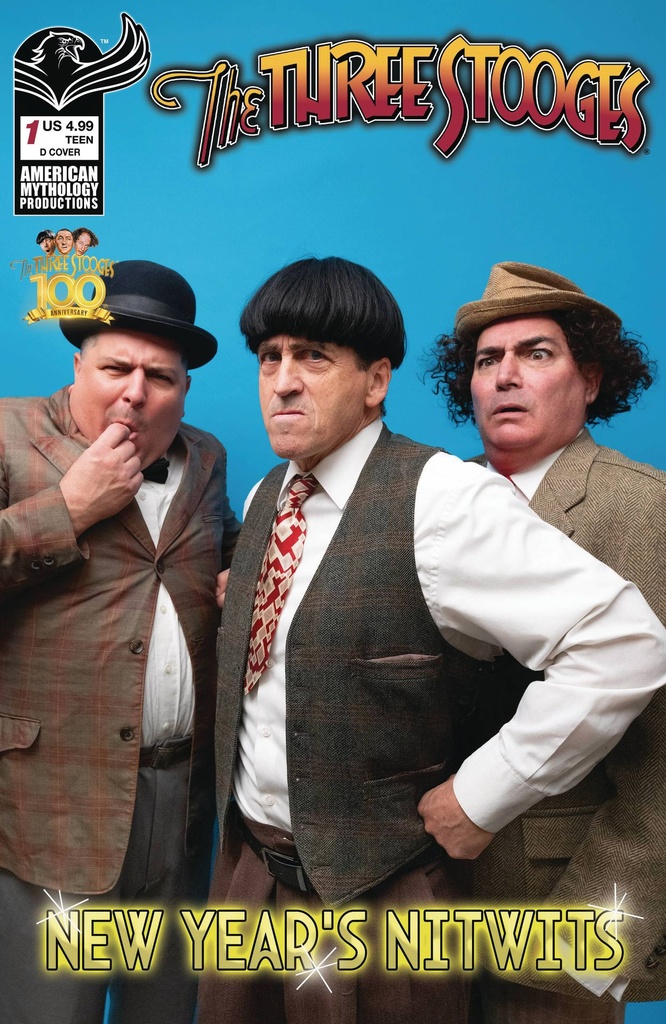 The Three Stooges: New Year's Nitwits #1 (Cover D New Stooges Photo Variant)