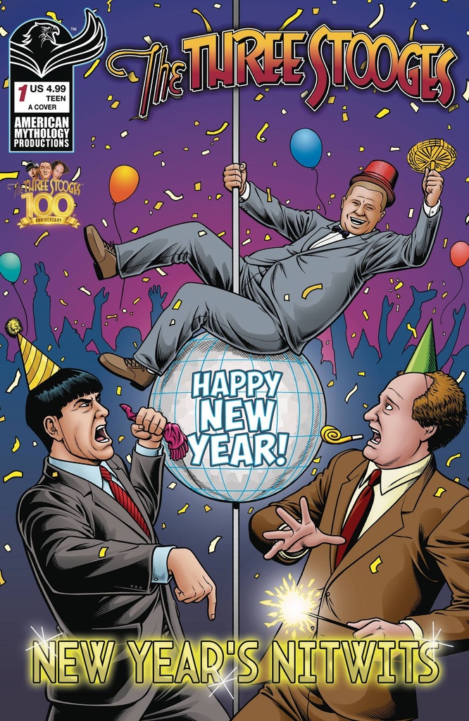 The Three Stooges: New Year's Nitwits #1 (Cover A Brian & Brendon Fraim)