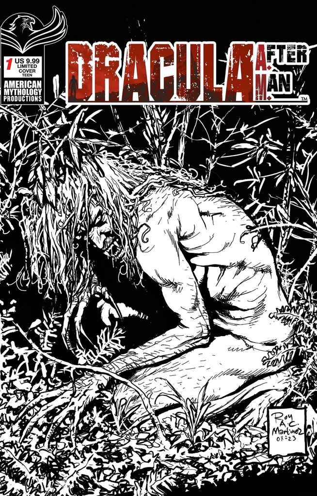 Dracula: After Man #1 (Cover D Roy Allan Martinez B&W Limited Virgin Variant)