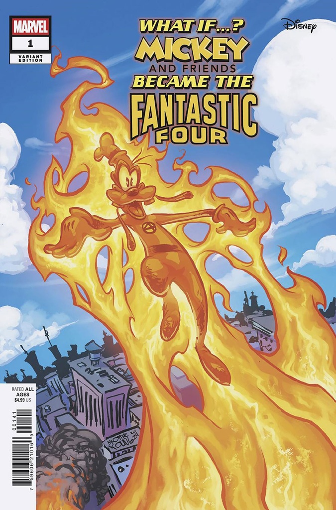 Marvel & Disney: What If…? Mickey & Friends Became the Fantastic Four #1 (Skottie Young Variant)