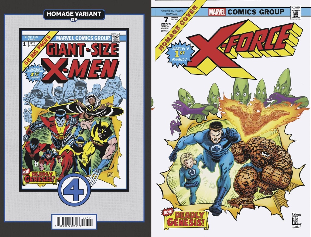 X-Force #7 (Trevor Von Eeden Fantastic Four Homage Variant)