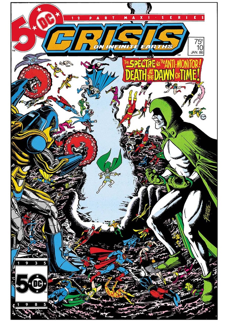 Crisis On Infinite Earths #10 (Facsimile Edition Cover B George Perez Foil Variant)