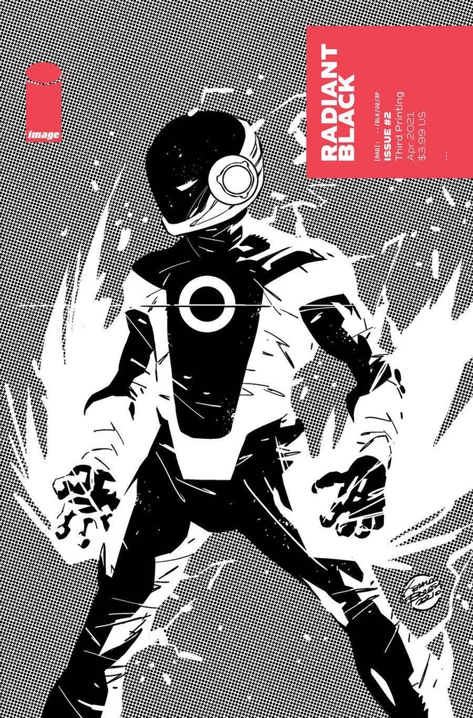 Radiant Black #2 (3rd Printing 1:10 B&W Variant)