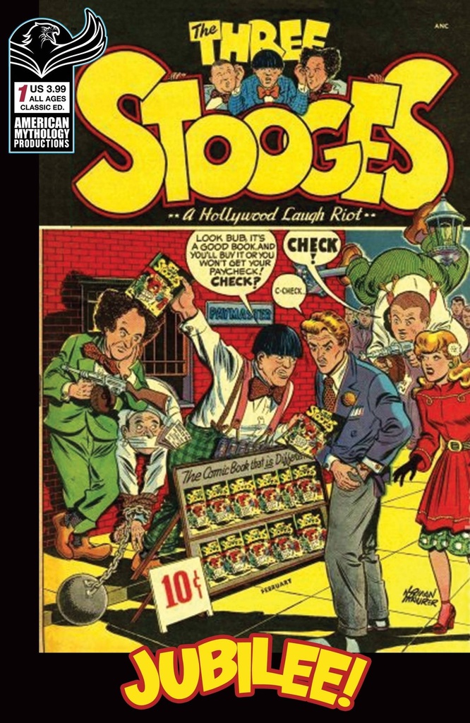 AM Archives: The Three Stooges #1 (1949 Jubilee Cover A Norman Mauer)