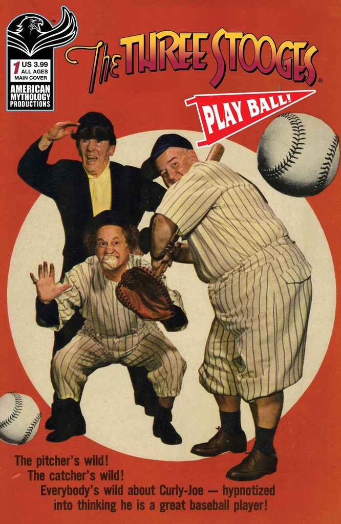 Three Stooges Play Ball Special #1 (Cover A Classic Baseball Photo)