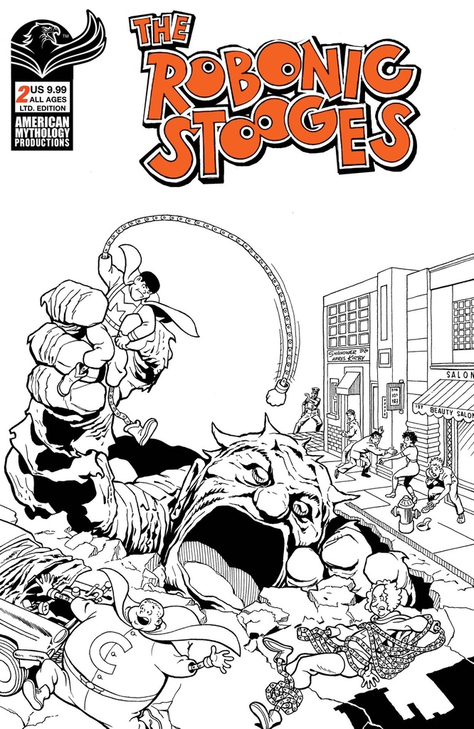 The Robonic Stooges #2 (Fantastic Fools Cover C Eric Shanower Limited Variant)