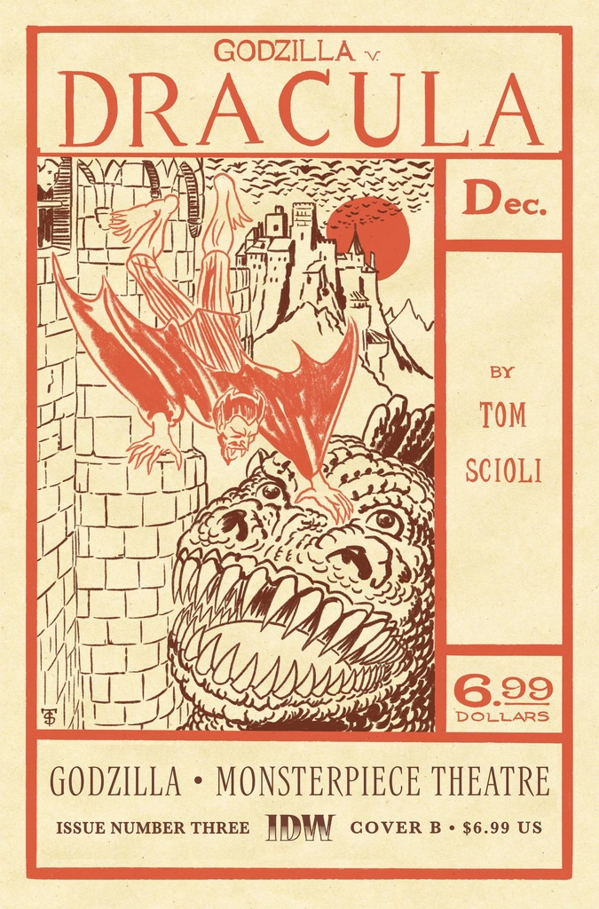 Godzilla's Monsterpiece Theatre #3 (Cover B Tom Scioli)