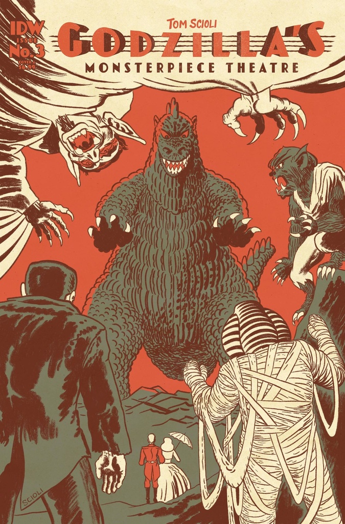 Godzilla's Monsterpiece Theatre #3 (Cover A Tom Scioli)