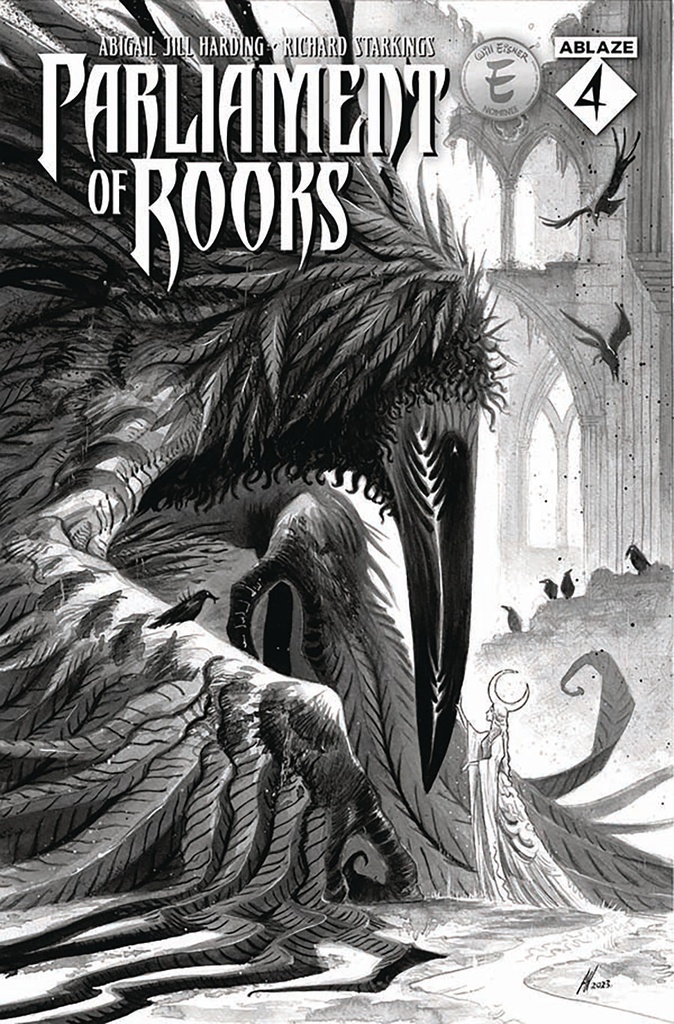 Parliament of Rooks #4 (Cover B Abigail Jill Harding  B&W Variant)