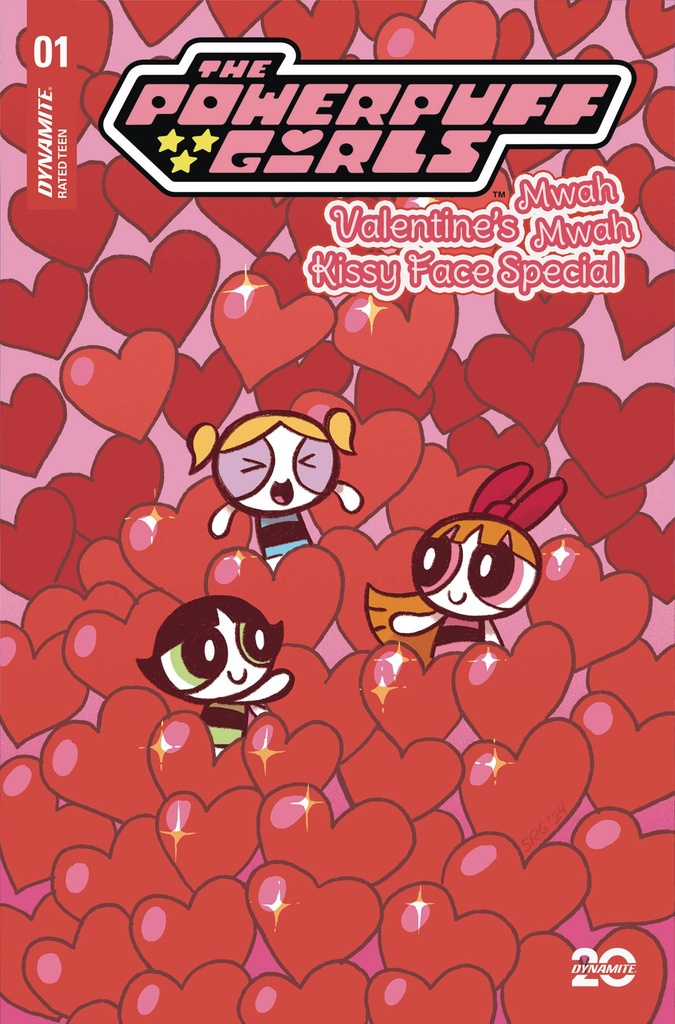 The Powerpuff Girls: Valentine's Mwah Mwah Kissy Face Special #1 (Cover C Savanna Ganucheau)