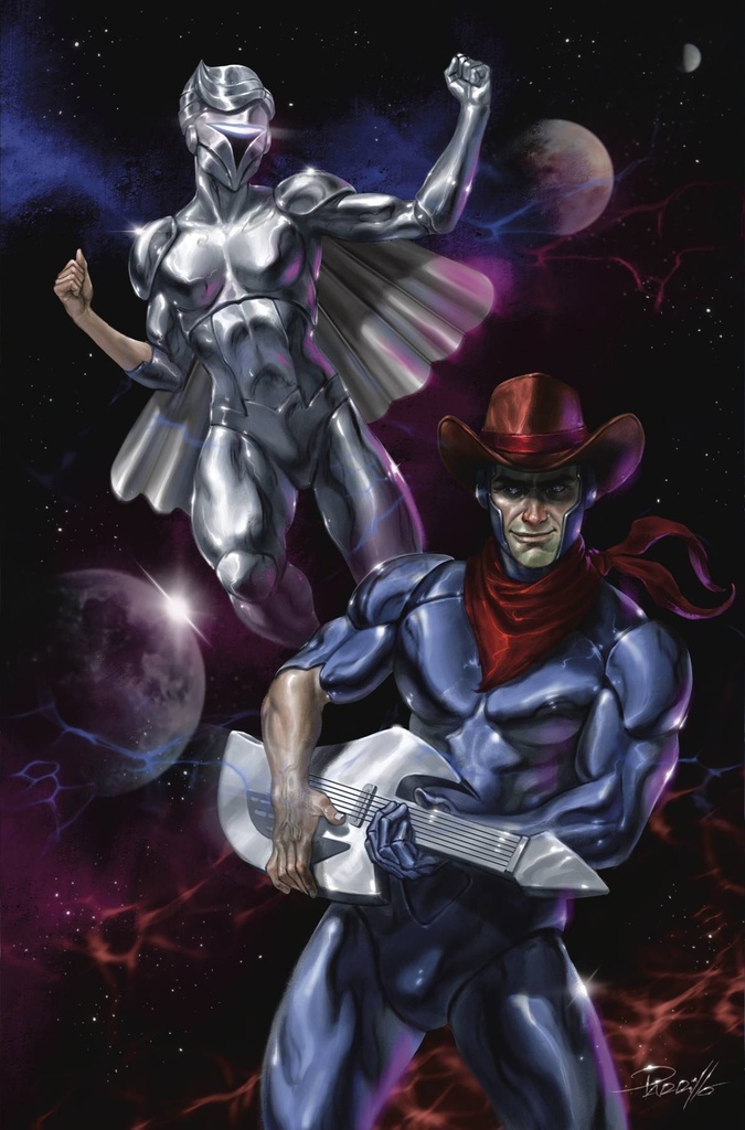 SilverHawks #2 (Cover J Lucio Parrillo Metal Premium Variant)