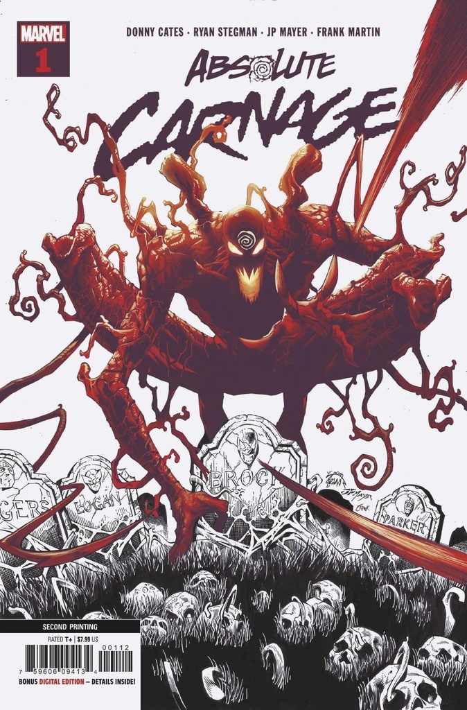 Absolute Carnage #1 of 5 (2nd Printing Stegman Variant)