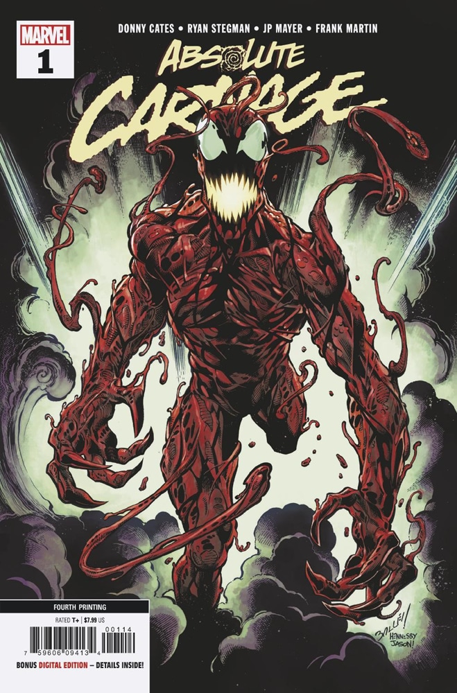 Absolute Carnage #1 of 5 (4th Printing Bagley New Art Variant)