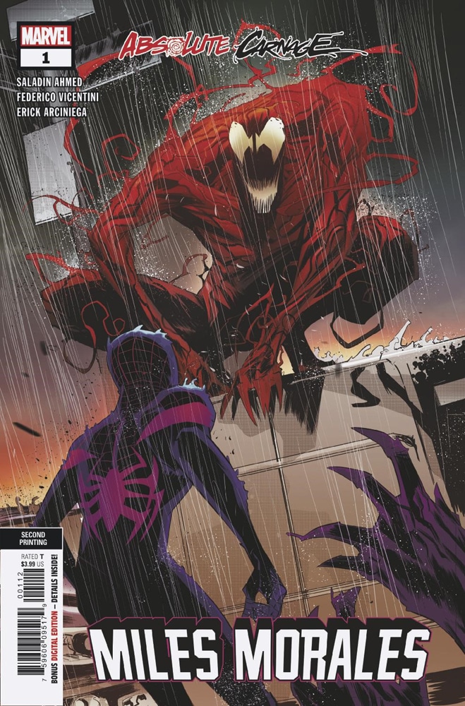 Absolute Carnage: Miles Morales #1 of 3 (2nd Printing Vincentini Variant)