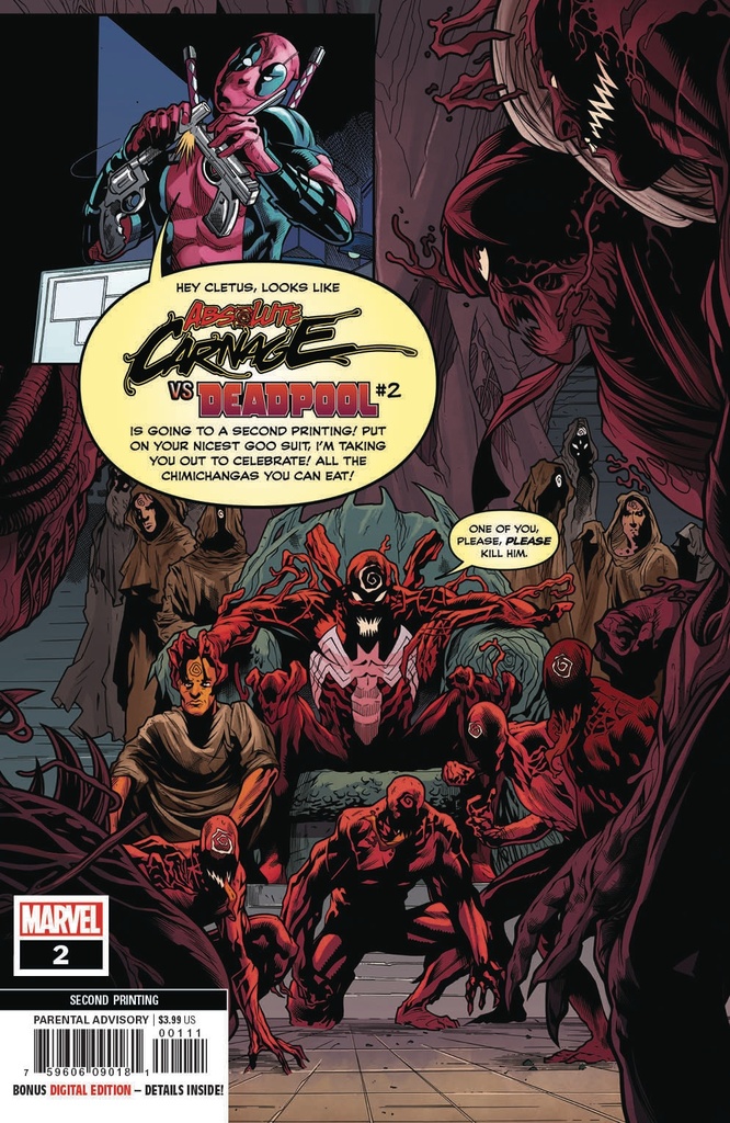 Absolute Carnage vs. Deadpool #2 of 3 (2nd Printing Ferreira Variant)