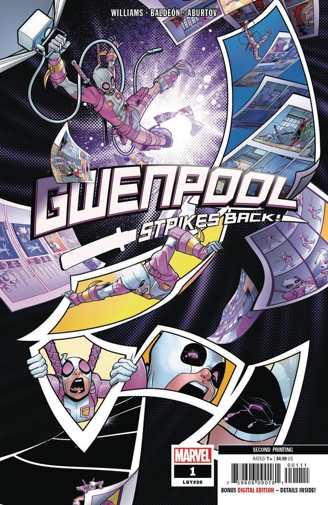 Gwenpool Strikes Back #1 of 5 (2nd Printing Baldeon Variant)