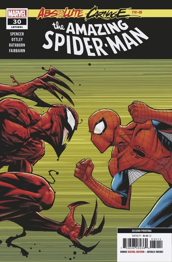 Amazing Spider-Man #30 (2nd Printing Ottley Variant)