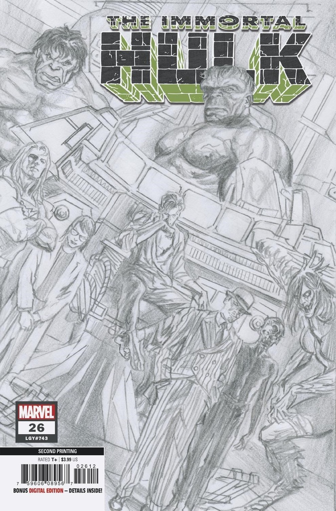 Immortal Hulk #26 (2nd Printing Alex Ross Variant)